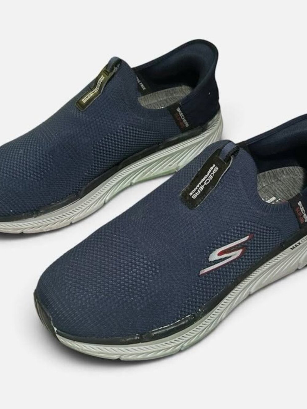 Men's Skechers Slip-ins Max Cushioning Premier 2.0 Navy Size 12 UK 11 Preowned